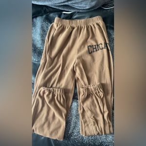Tan Sweatpants.
